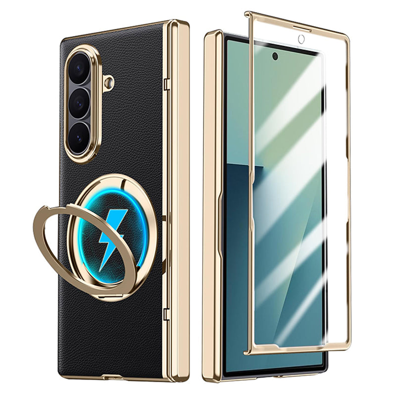 Rotatable Metal Magnetic Bracket Glass Case