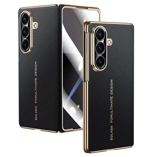 Genuine Leather Integrated Shell Case with Film