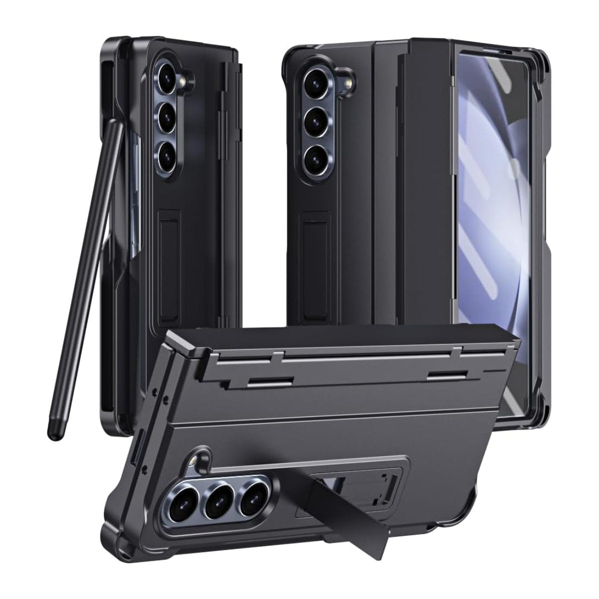 Folding Case with Pen and Hinge Guard