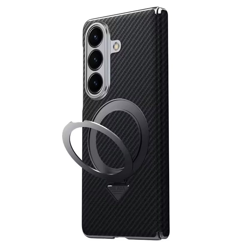 Kevlar Texture Magnetic Stand Case with Holder