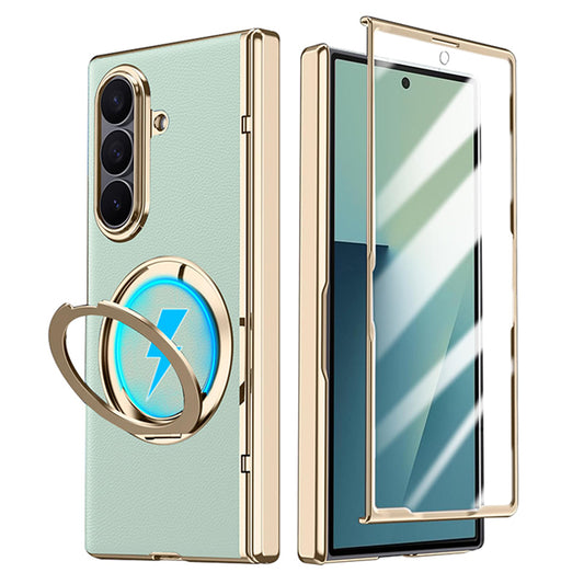 Rotatable Metal Magnetic Bracket Glass Case