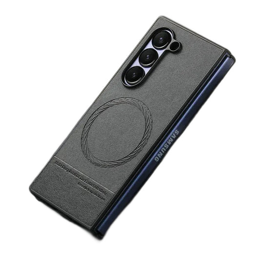Magnetic Leather Case with Wireless Charging