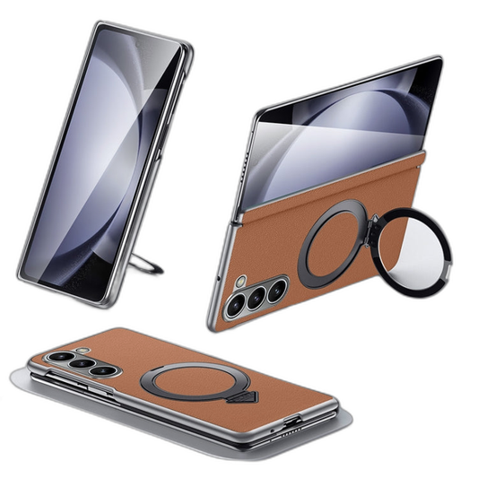 Top Grain Leather MagSafe Case with Magnetic Holder