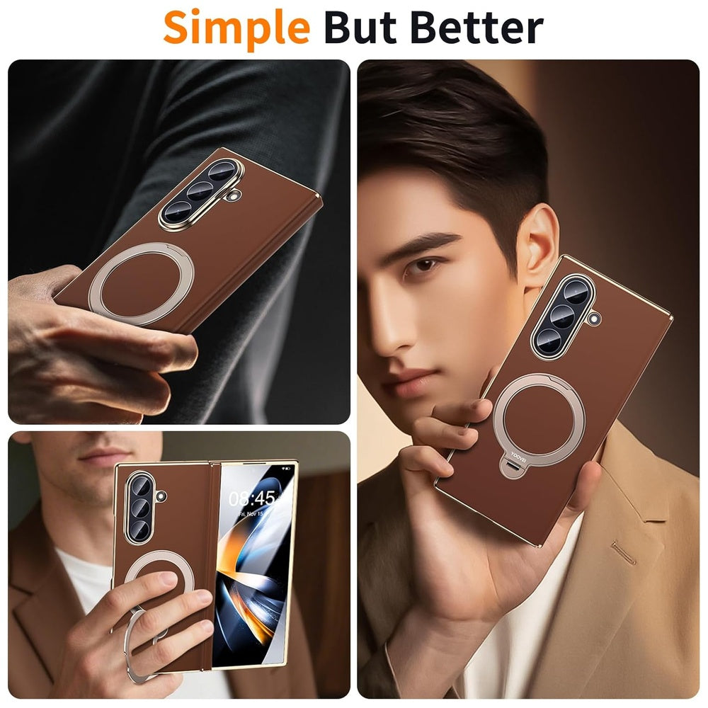 Luxury Fold Case with Screen Protector & Ring