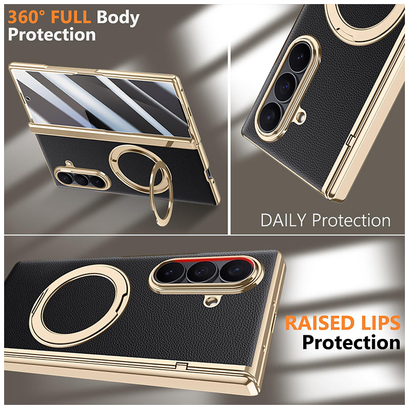 Rotatable Metal Magnetic Bracket Glass Case