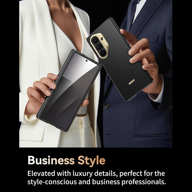 Premium Leather One Piece Case with Camera Frame