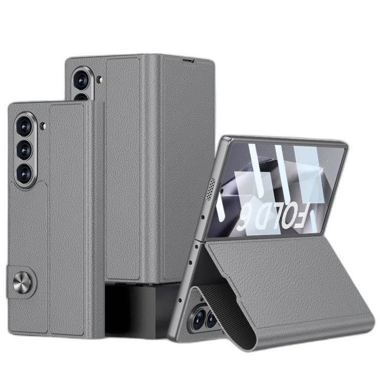 Galaxy Z Fold 7 MagSafe Leather Case with Kickstand & Screen Protector image 3.jpg