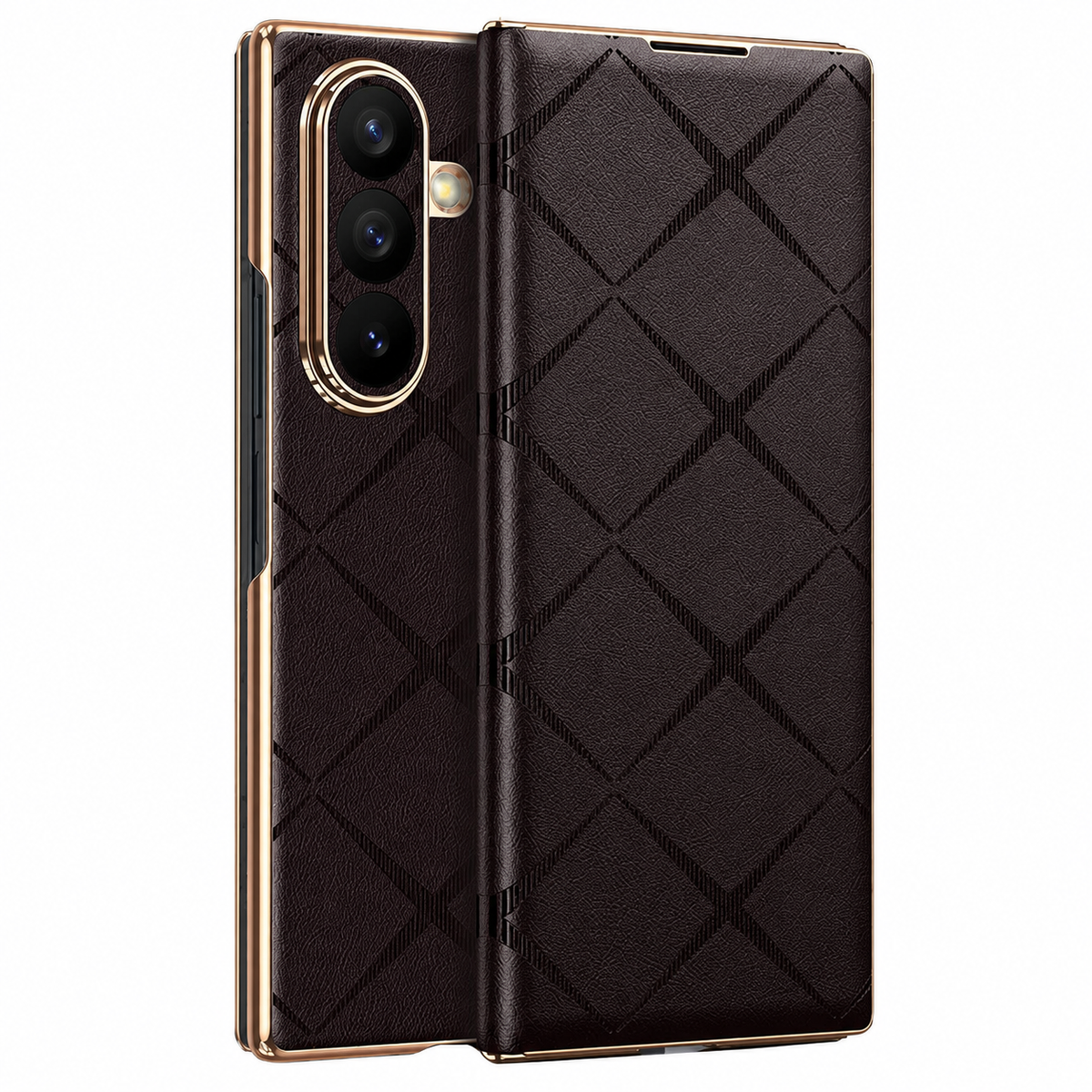 Galaxy Z Fold 5 Magnetic Leather Flip Case