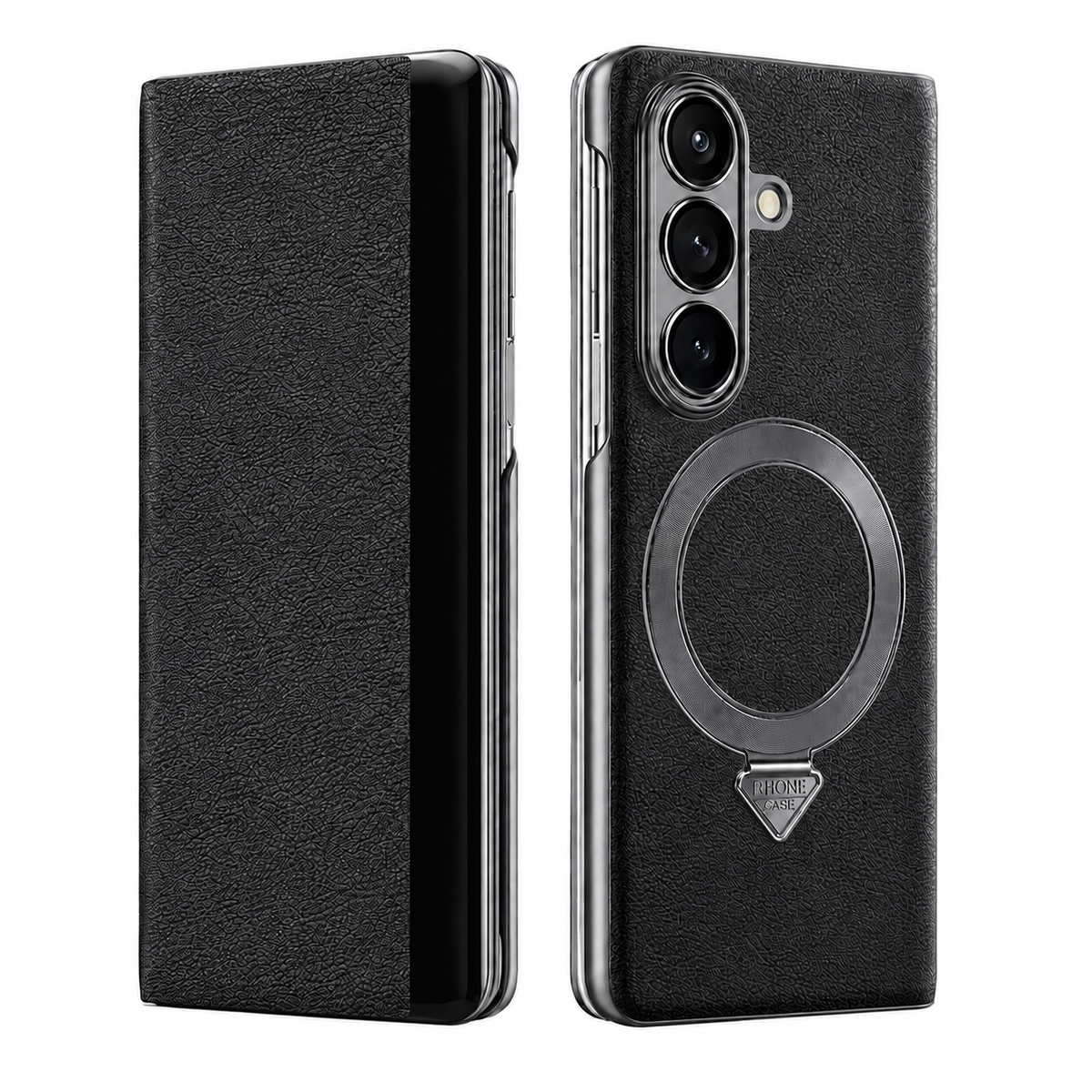 Galaxy Z Fold 6 Leather MagSafe Case with Kickstand & Card Slot