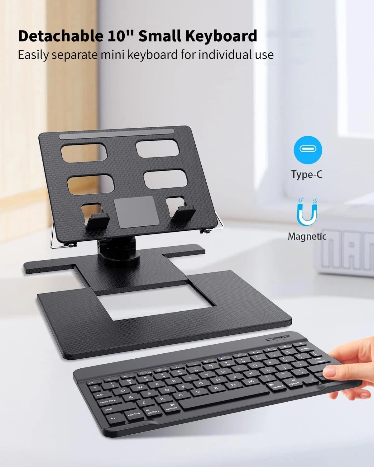 Wireless Keyboard & Stand Combo 4-in-1
