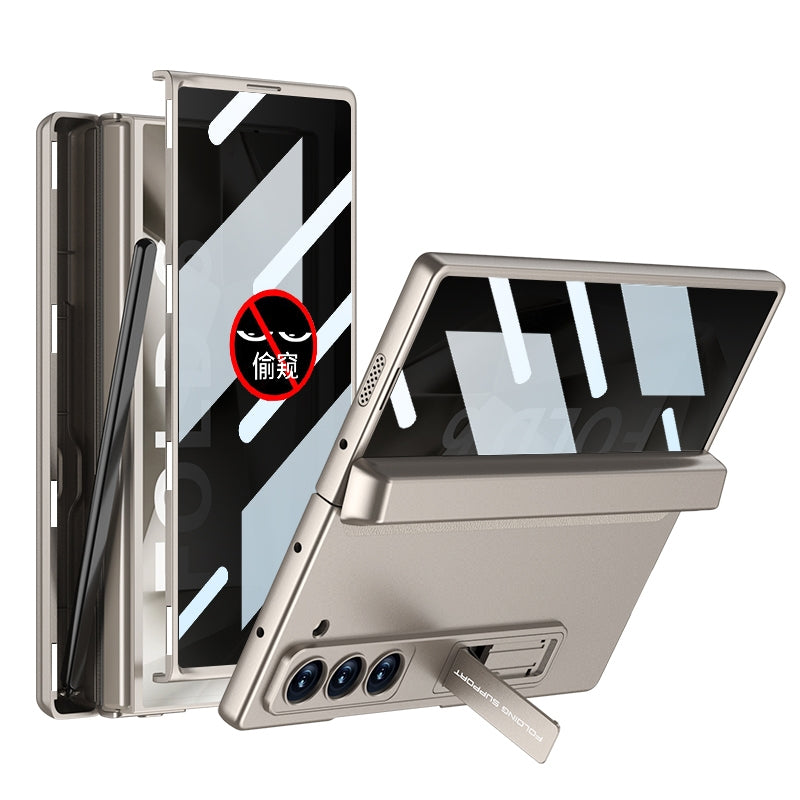 Anti-Peep Magnetic Full Coverage Case with Pen Holder