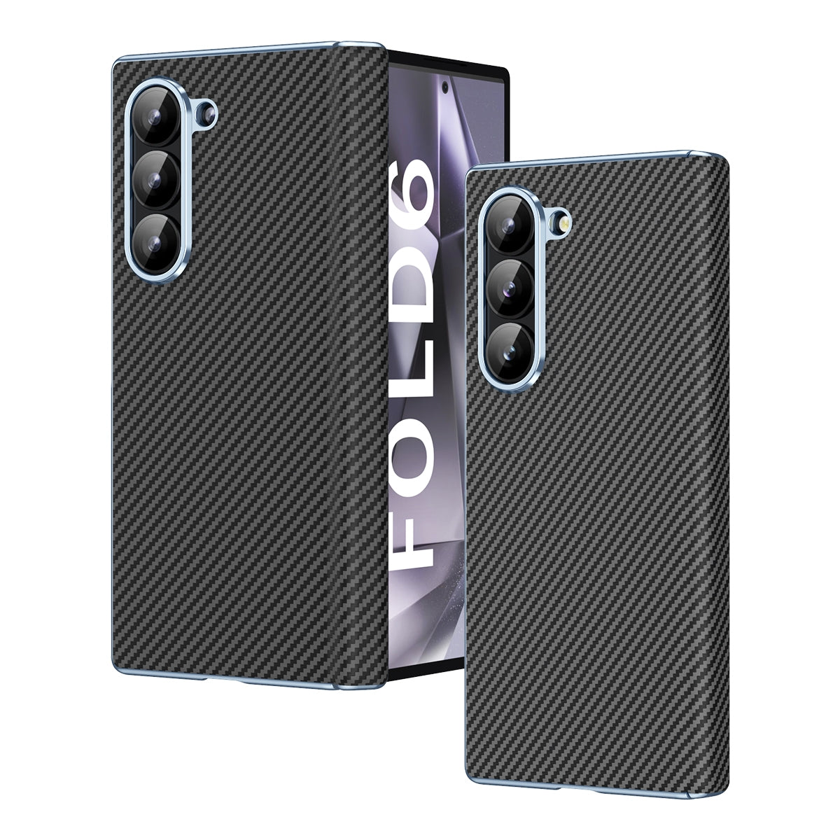 Electroplated Carbon Fiber Folding Case with Hinge