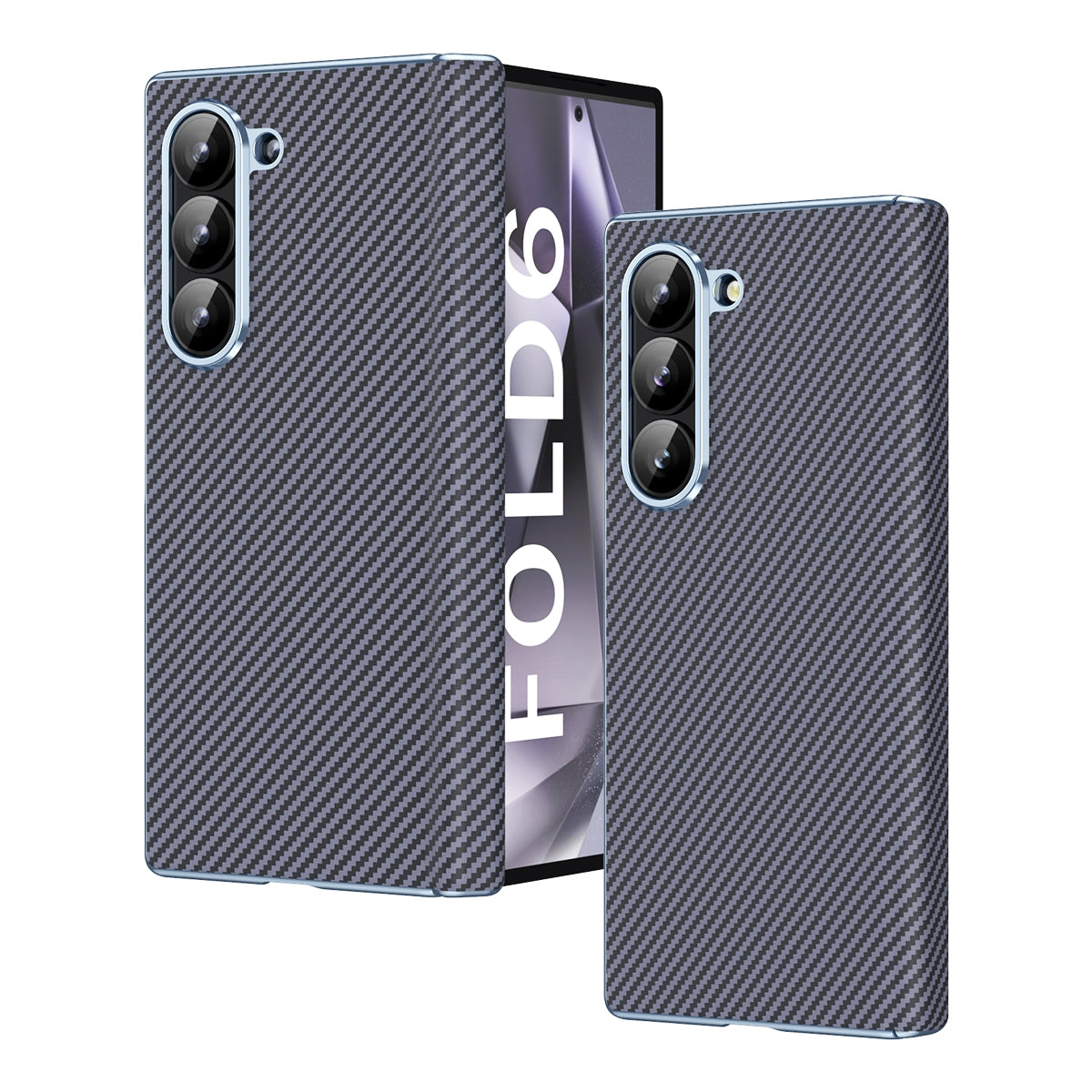 Electroplated Carbon Fiber Folding Case with Hinge
