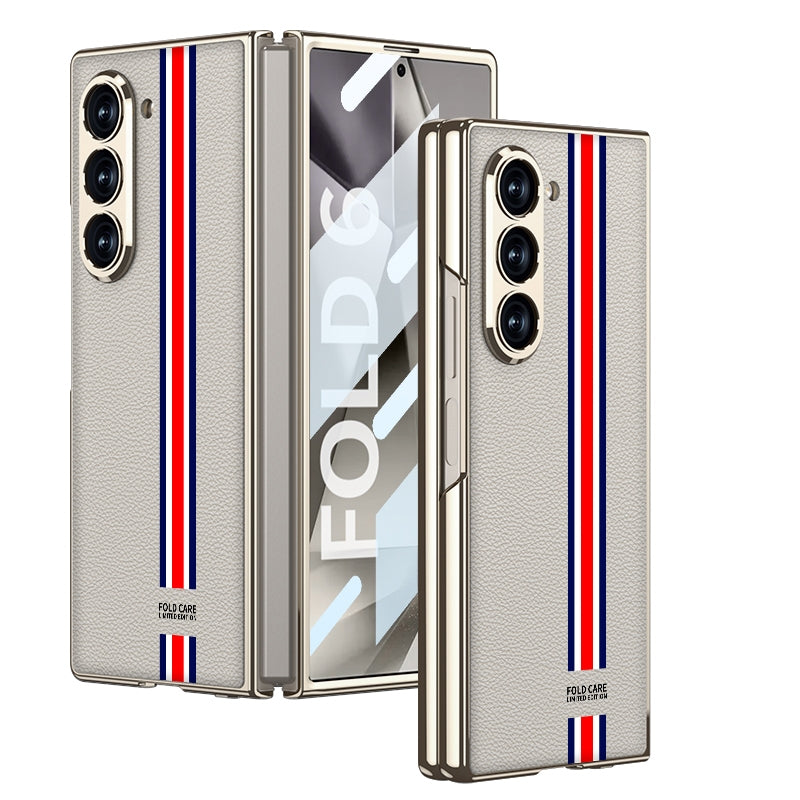 Plating Leather Full Coverage Case