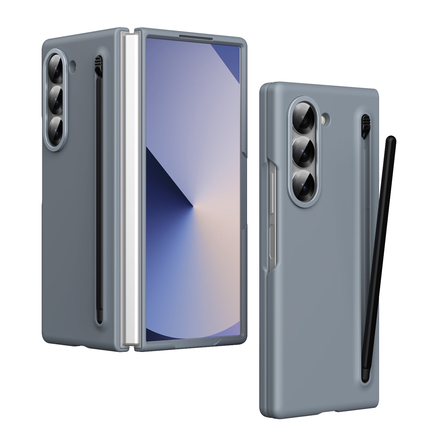 Skin Feel Foldable Shockproof Case with Capacitive Stylus