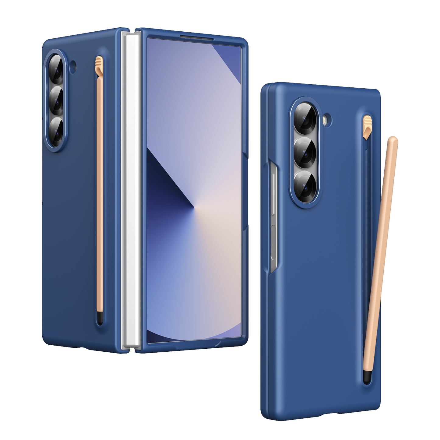 Skin Feel Foldable Shockproof Case with Capacitive Stylus