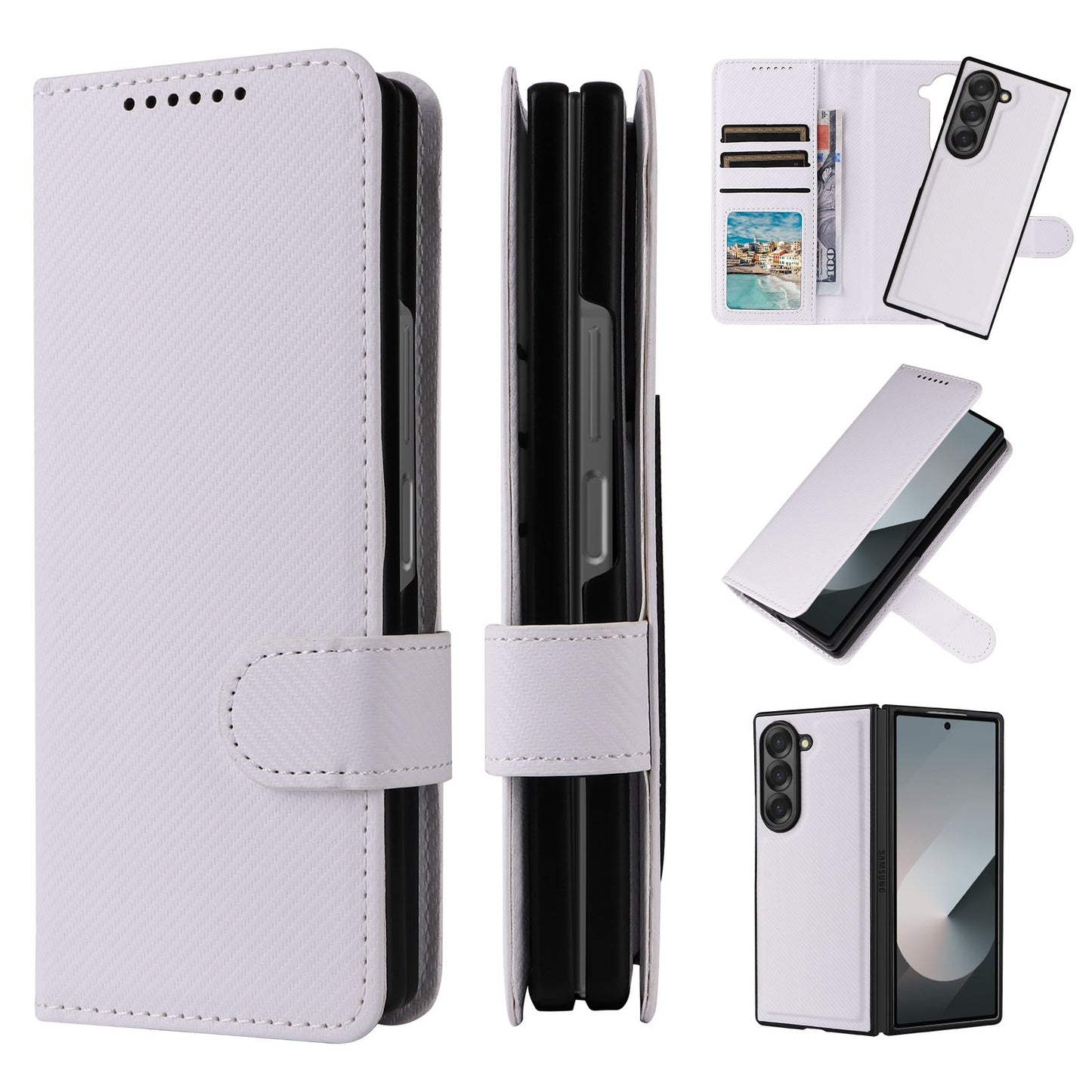 2-in-1 Folding Leather Case
