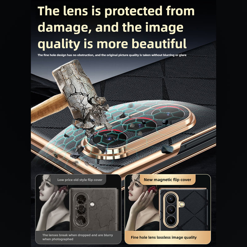 Luxury Leather Magnetic Flip Case