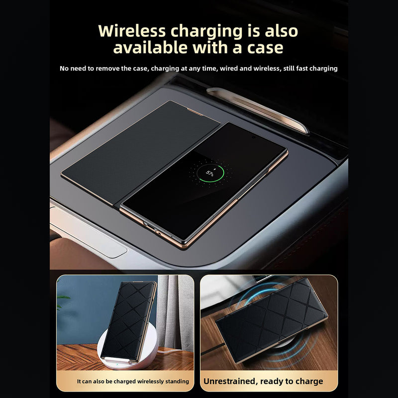 Luxury Leather Magnetic Flip Case