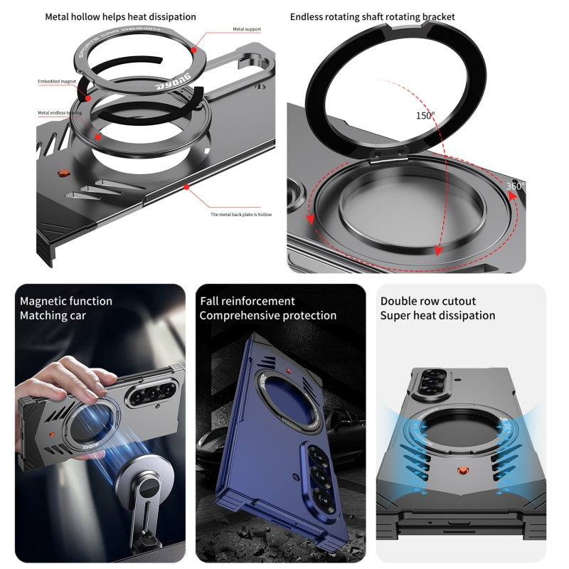 Metal Frameless Bracket Magnetic Cooling Case