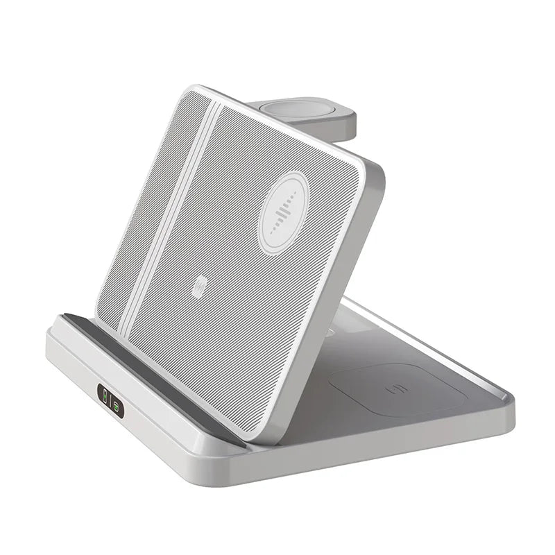 3 in 1 Wireless Charger Stand Foldable Dock