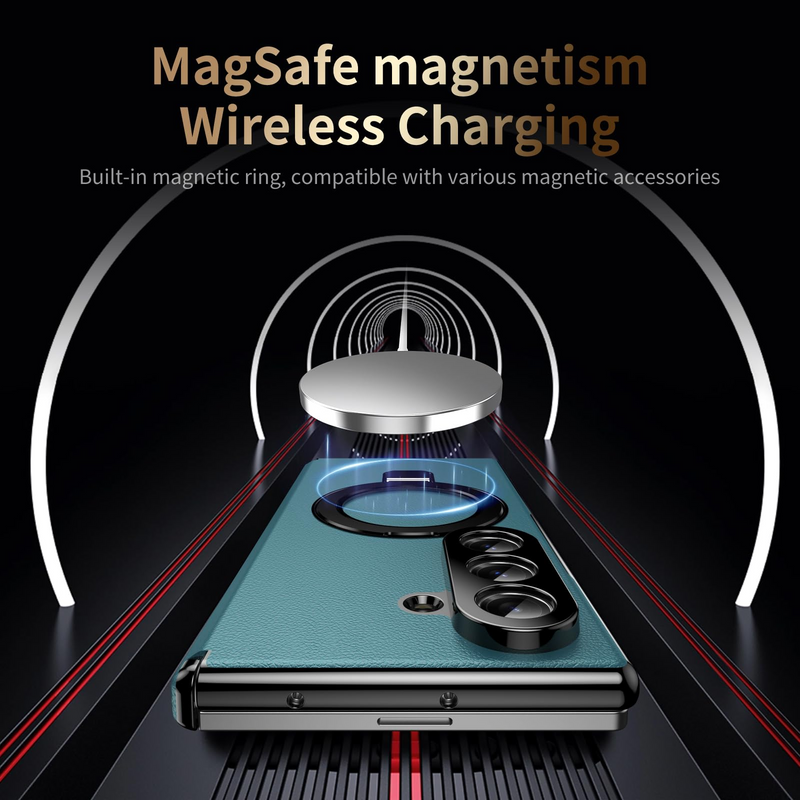 Fold Case with Metal Ring Stand & Hinge Guard