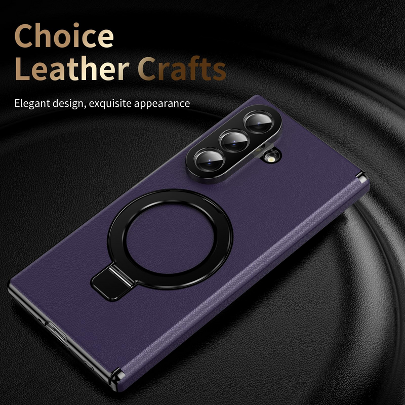 Fold Case with Metal Ring Stand & Hinge Guard