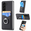 Carbon Fiber Wallet Case with Ring Holder