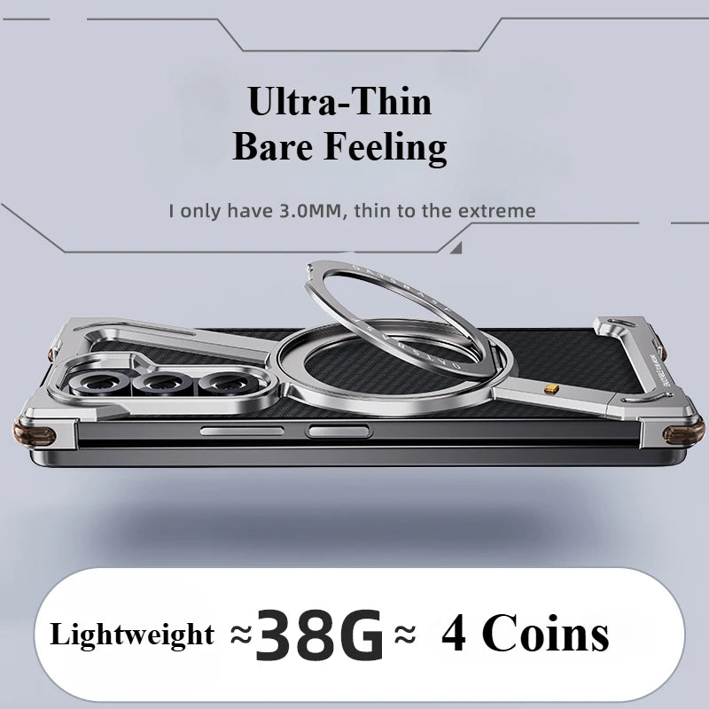 Z-Shape Magnetic Case with Metal Stand