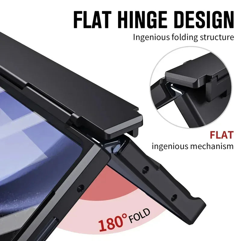 Folding Case with Pen and Hinge Guard
