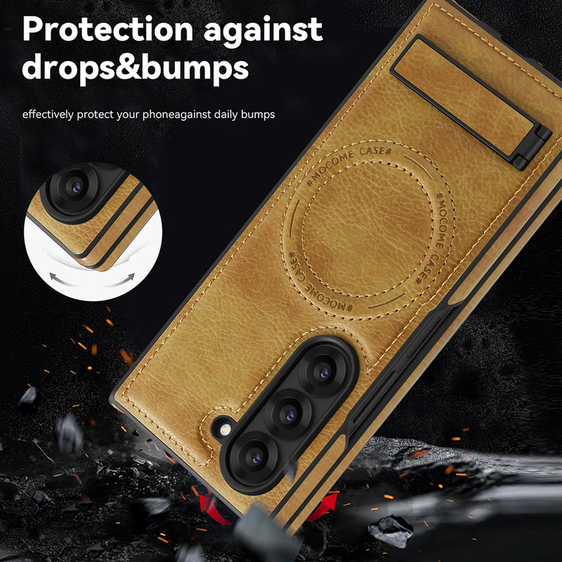 Leather MagSafe Case with Kickstand