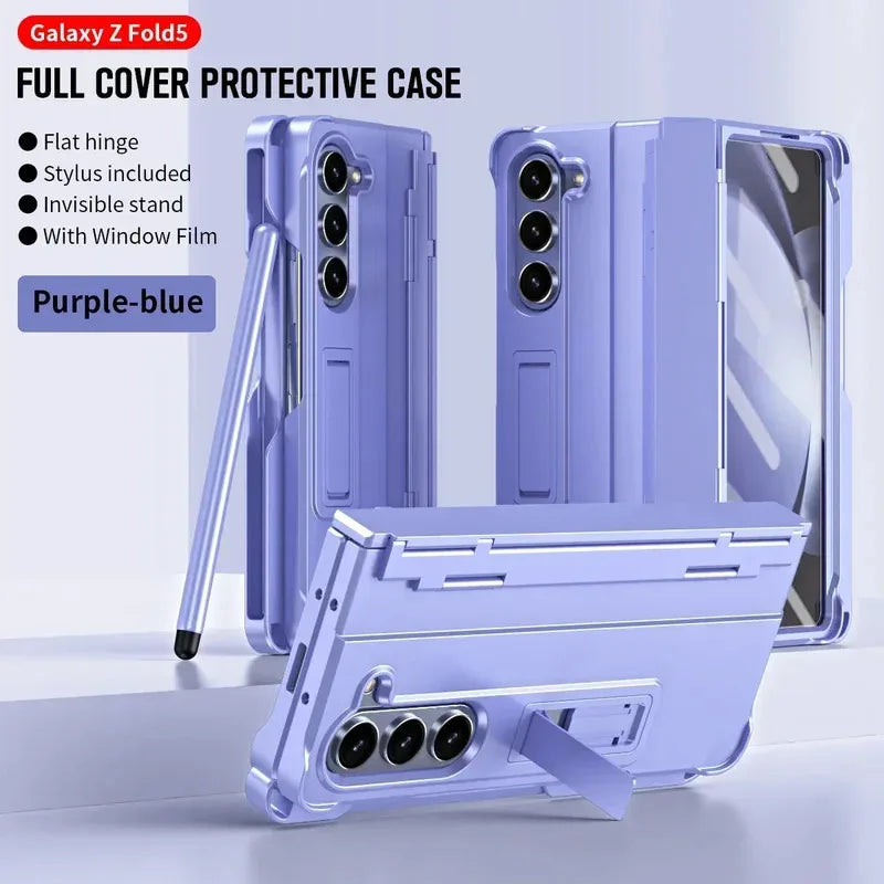 Folding Case with Pen and Hinge Guard
