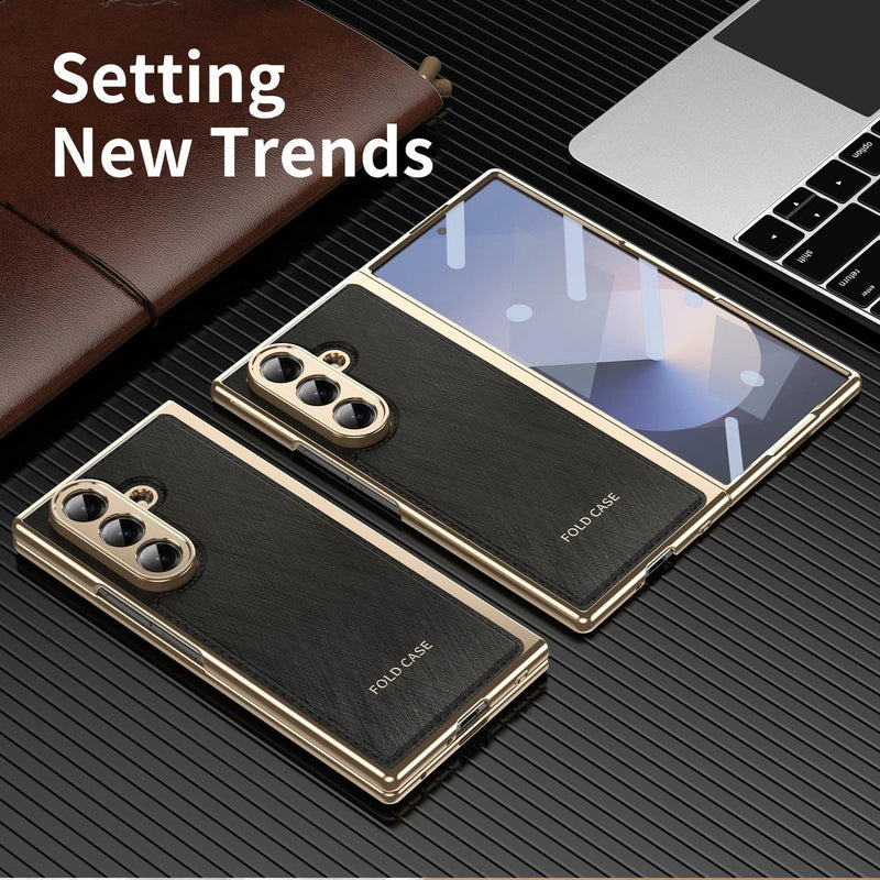 Slim Leather Case with Screen Protector