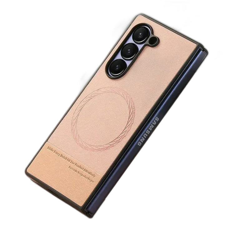 Magnetic Leather Case with Wireless Charging