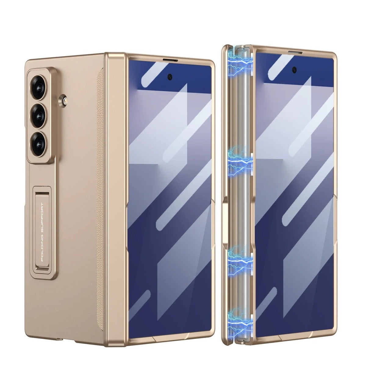 Galaxy Z Fold 7 Kickstand Case with 360° Hinge Protection – View 13
