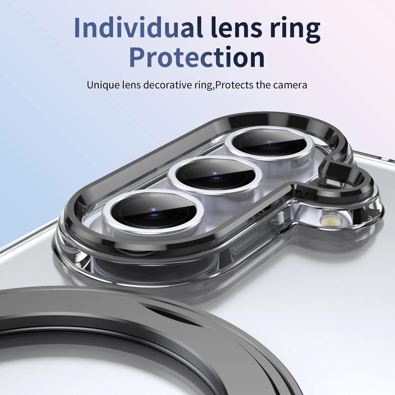360° Magnetic Clear Ring Holder Case