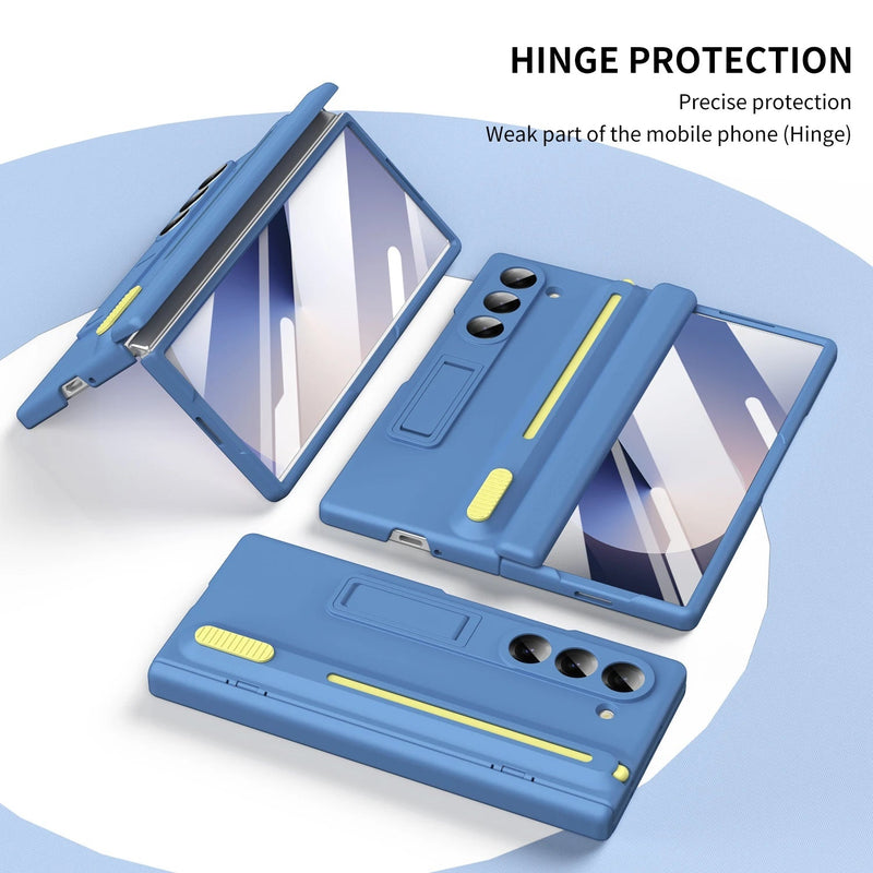 Magnetic Case Hinge Protection Glass Film Pen Slot