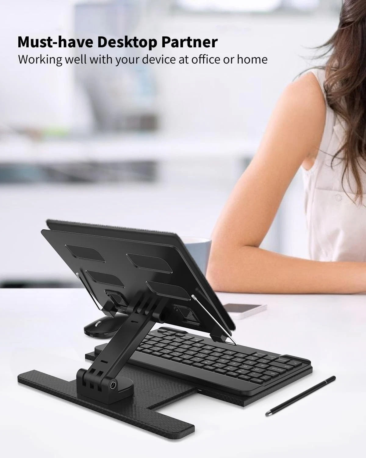 Wireless Keyboard & Stand Combo 4-in-1