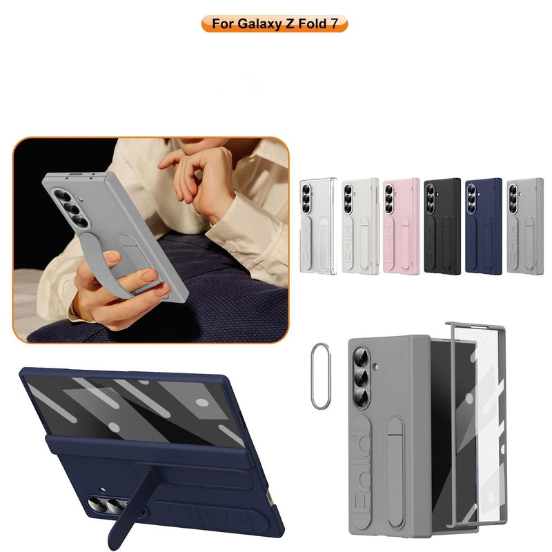 Stand Case with Wristband & Hinge Protection