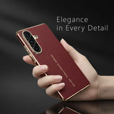 Genuine Leather Integrated Shell Case with Film