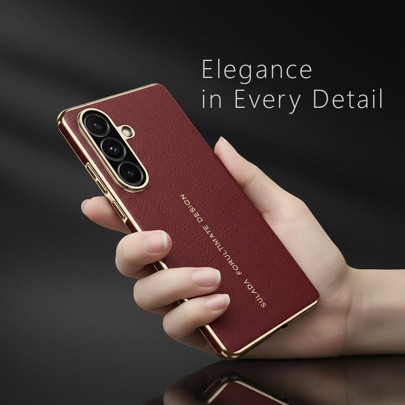 Galaxy Z Fold 8 Ultra Slim Genuine Cowhide Leather MagSafe Case