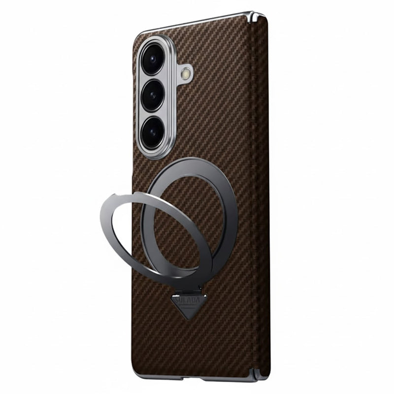 Kevlar Texture Magnetic Stand Case with Holder