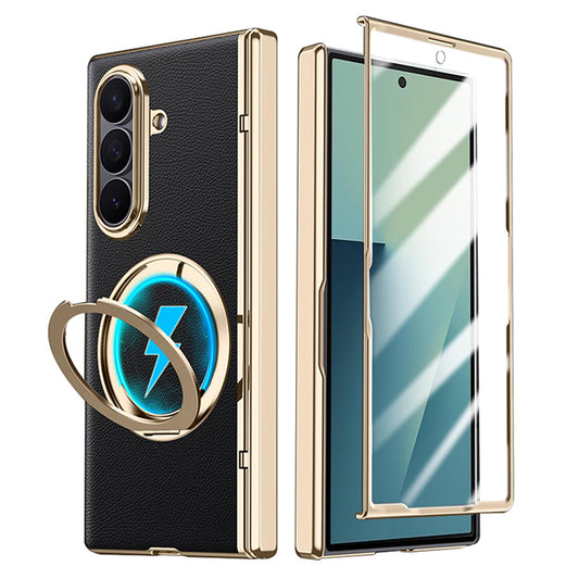 Rotatable Metal Magnetic Bracket Glass Case