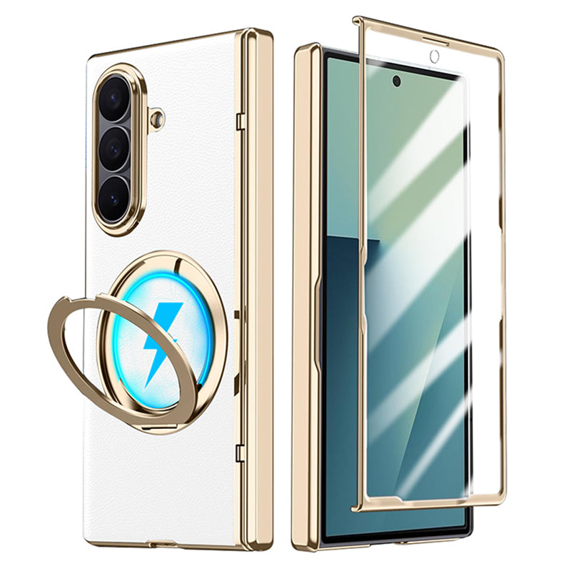 Rotatable Metal Magnetic Bracket Glass Case