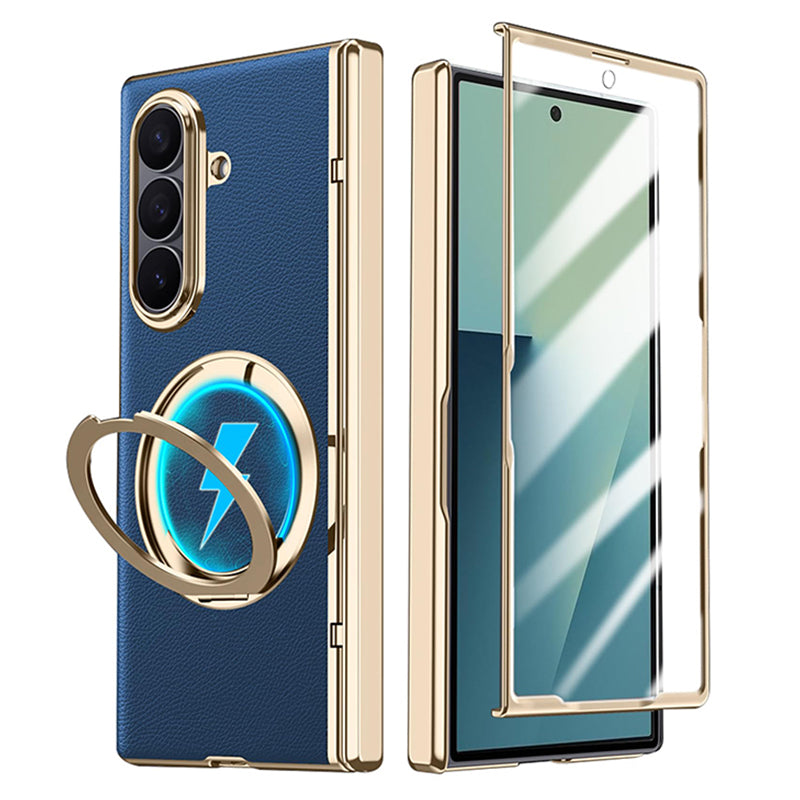 Rotatable Metal Magnetic Bracket Glass Case