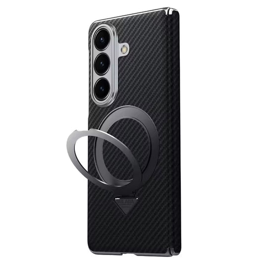 Kevlar Texture Magnetic Stand Case with Holder