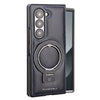 Magnetic Ring Leather Case with Stand