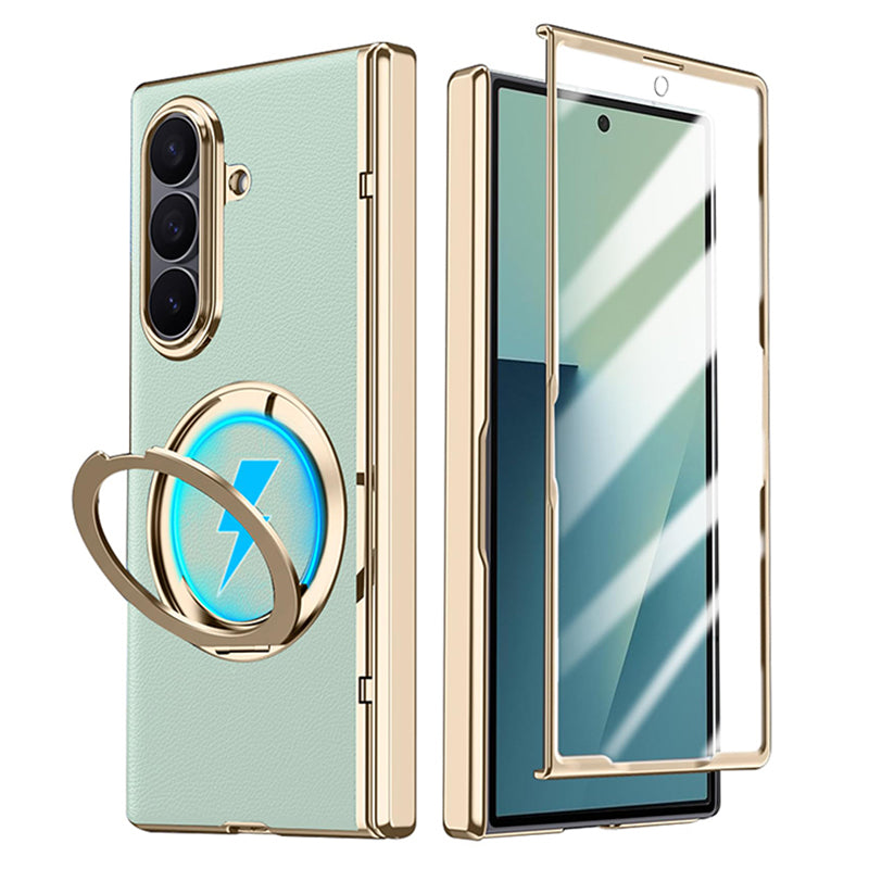 Rotatable Metal Magnetic Bracket Glass Case