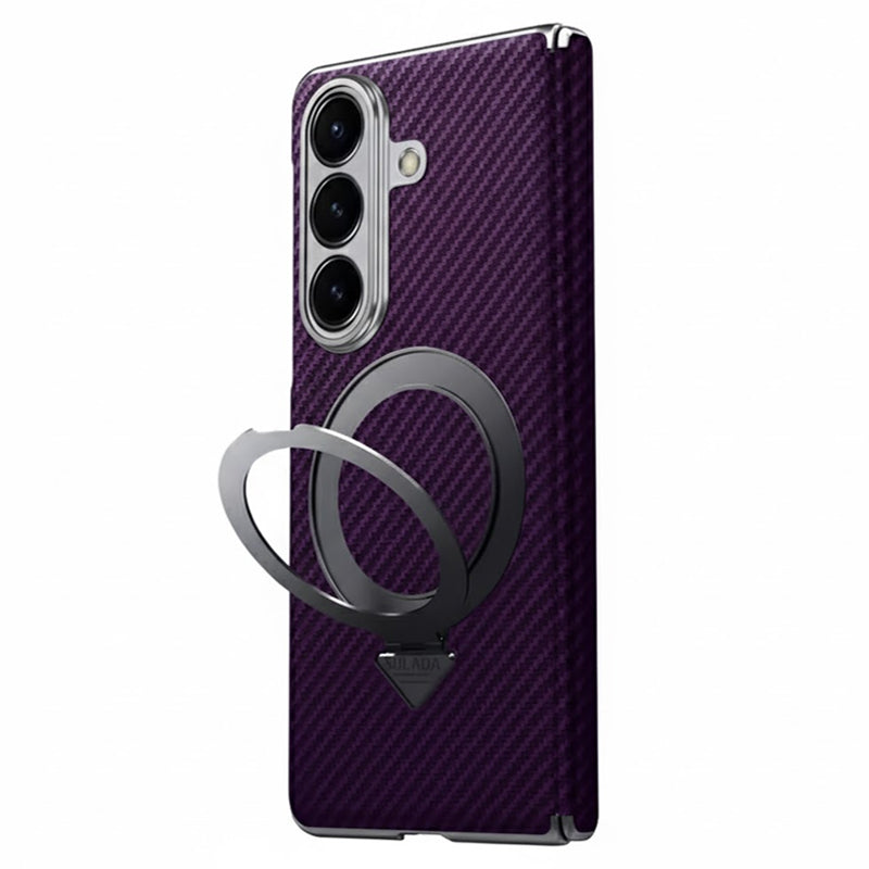 Kevlar Texture Magnetic Stand Case with Holder