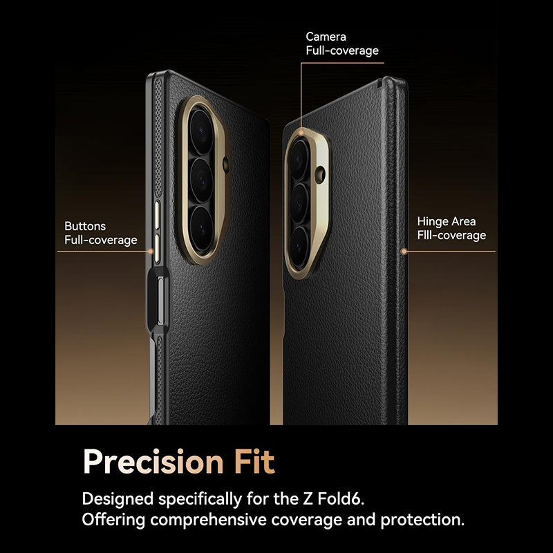 Premium Leather One Piece Case with Camera Frame